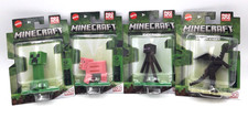 MINECRAFT 4 Mini Figures Mojang Micro Collection Pig Enderman Dragon Creeper New