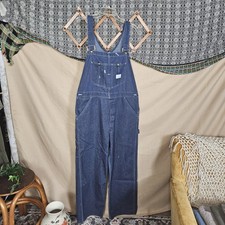70s Vintage Sears Tradewear Overalls, 36x30 Union Made Perma Prest UGWA AFL CIO