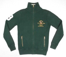 Polo Ralph Lauren YOUTH Boys Full Zip Turtleneck Green Sweater Medium 16X21 