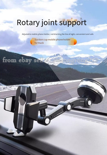Phone Mount For Car Center Console Stack Super Adsorption Holder Black - Photo 3 sur 14