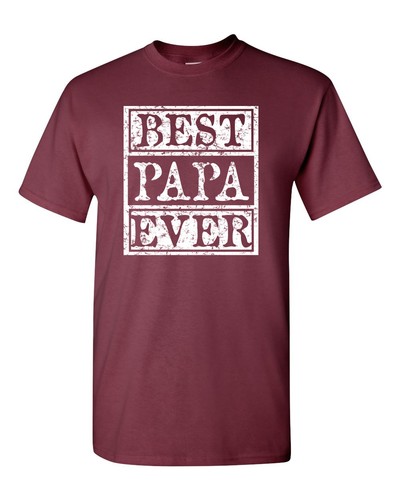 Best Papa Ever Father's Day Grandpa Daddy Men's Tee Shirt 1605 - Picture 4 of 56