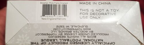 New England Patriots NFL Photo Frame Football Christmas Ornament Topperscot - Picture 3 of 3