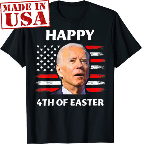 Funny Joe Biden Happy 4th Of Easter Confused 4t T-SHIRT Beach Us Size Best Price