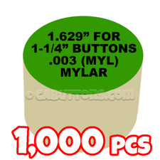 1-1/4" Tecre Mylars Clear Plastic Cover for Button Maker Machine Press 1000 pcs