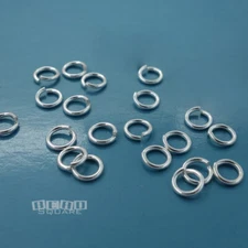 20 Solid Sterling Silver 5.5mm 19 Gauge/0.9mm Open Jump Ring Connectors #33461
