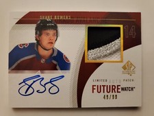 Shane Bowers 2020-21 SP Authentic Future Watch Autographed Rookie Patch Card...