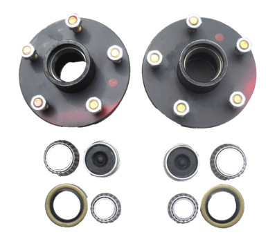 2- 5x5 Idler Hubs with 3500# Bearing Kits Replace Trailer Axle fits Dexter ALKO