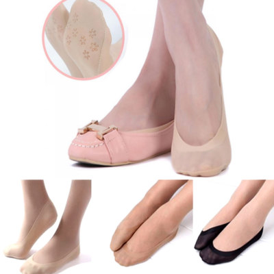 Calzini Fantasmini Donna - Cotone Sportivi, Antiscivolo, Taglie 36-43, Confezione 5 Paia - Foto 3