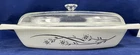 VTG Pyrex 1 1/2 QT Golden Honeysuckle Casserole/Baking/Serving Dish #033 w Lid