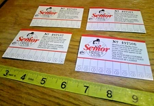 4 1990 Vintage Elias Brothers Big Boy senior diner's club membership cards