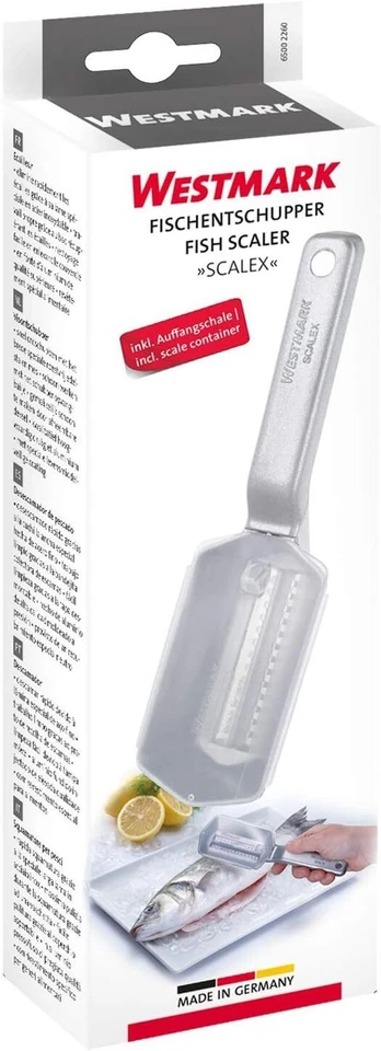 Westmark Squamapesce togli squama squame squamatore pesce con raccoglitore Rotex - Immagine 3 di 4