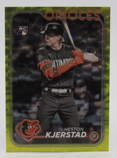 Heston Kjerstad 2024 Topps Series 2 Yellow Crackle #/50 Rookie Baltimore Orioles