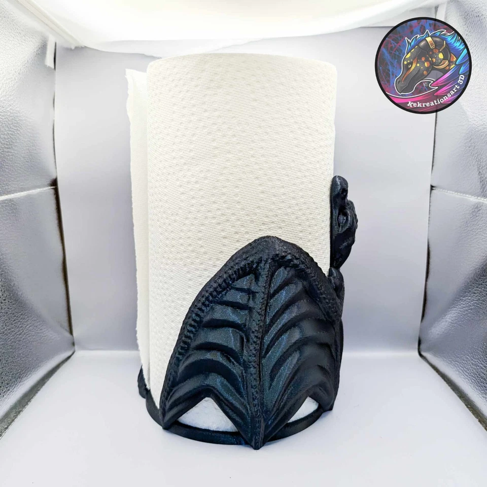 Dragon Paper Towel Holder Fourth Wing Gift Unique Home Decor - Image 3 of 4