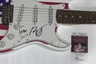 GOVERNER RON DESANTIS SIGNED USA FLAG ELECTRIC GUITAR 2024 PRESIDENT JSA COA — photo 2