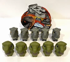 LOT OF 10 JURASSIC WORLD MASHEMS MASH MALLOWS DINOSAUR SET SERIES 1 BASIC FUN!