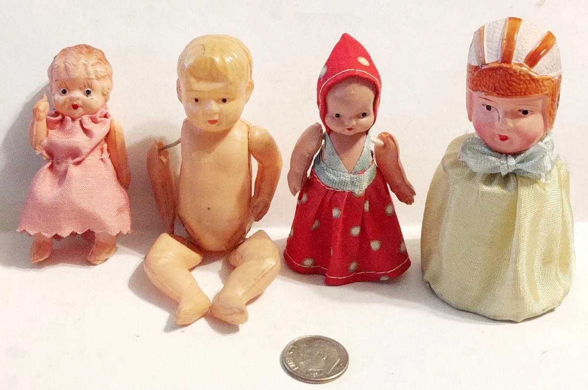 Lot of Vintage Antique Celluloid Dolls Lot eBay