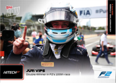   Topps Now Formula 1 2021 #19 Jüri Vips - Hitech Grand Prix