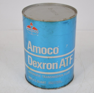 NEW SEALED Amoco Dexron ATF Oil Can Automatic Transmission Fluid 1 Quart NOS