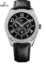 Tommy Hilfiger Reloj Mujer Cuarzo Cuero SS 1781248 Multi Tono Negro Cuadrante