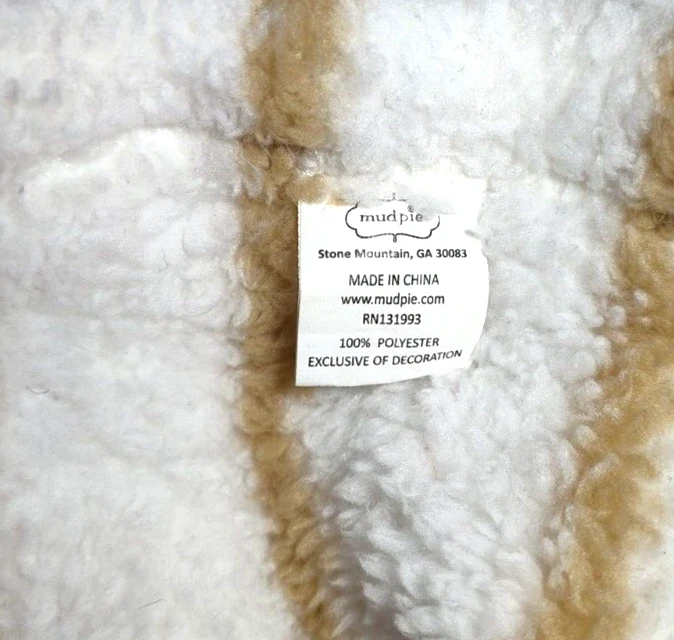 Manta Mud Pie I Love My Golden Stripe Baby Felpa Retriever Cachorro Perro Blanca Foto 2 de 4