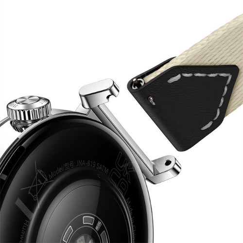 Leder + Nylon Armband Band für Huawei Watch GT 4 5 5 Pro 41 42mm Garmin Venu 3S 2S - Bild 59 von 69