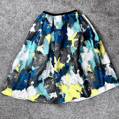 Erdem Womens Floral Midi Skirt Size 8 Designer Multicolour Abstract Print - Picture 13 of 15