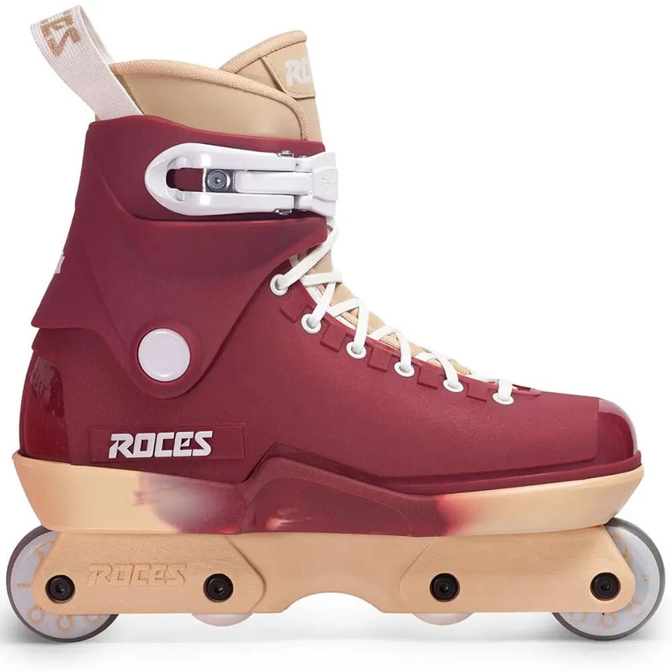 Roces M12 Lo Team Pomegranate Aggressive Inliner Inline Skates 58 mm/88A Rot