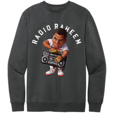 NEW Art Society SWOD RADIO RAHEEM TOON CHARCOAL Crew Sweater SM-4XL MADE IN USA