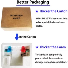 For Whirlpool Kenmore Water Inlet Valve for Washer AP6015761