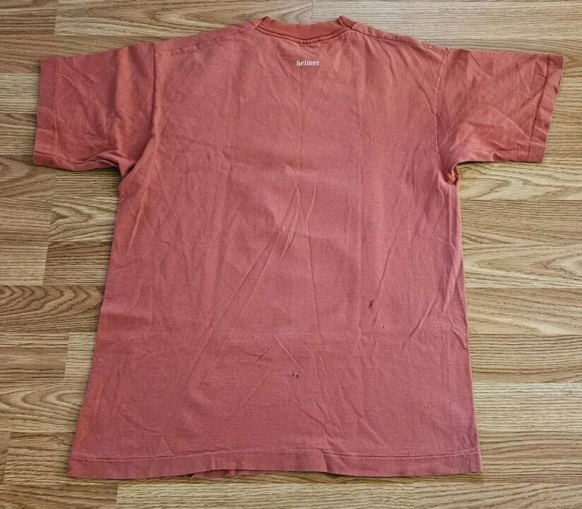 Rare Vintage 90s 1994 Helmet Alien Handshake Band Tee Shirt