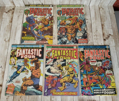 Fantastic Four #142, 146, 147, 151 & 152 Marvel 1973 1974 Keys - 1st App - Orig