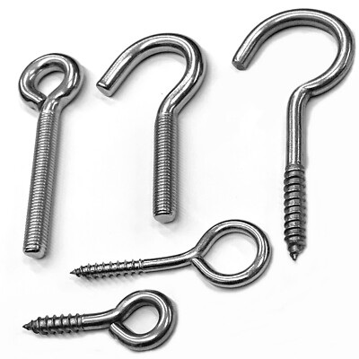 14 Stück Schraubhaken Weiß - Edelstahl Ösenhaken 70mm Mit Vinylbeschichtung