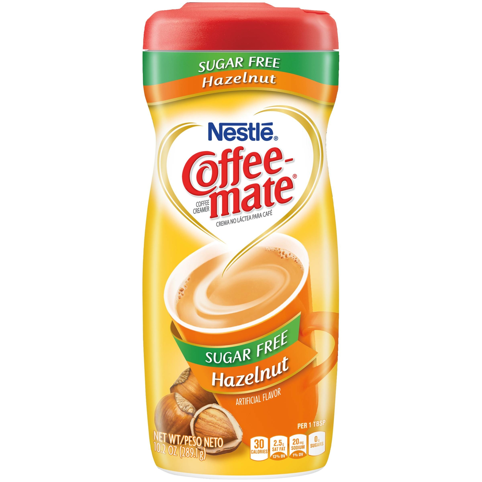 coffee mate sugar free hazelnut ingredients