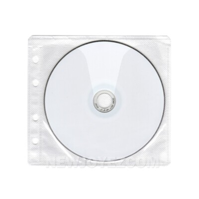 500 CD DVD Blu-Ray Disc Double Sided Wallet Refill Plastic Sleeve Insert