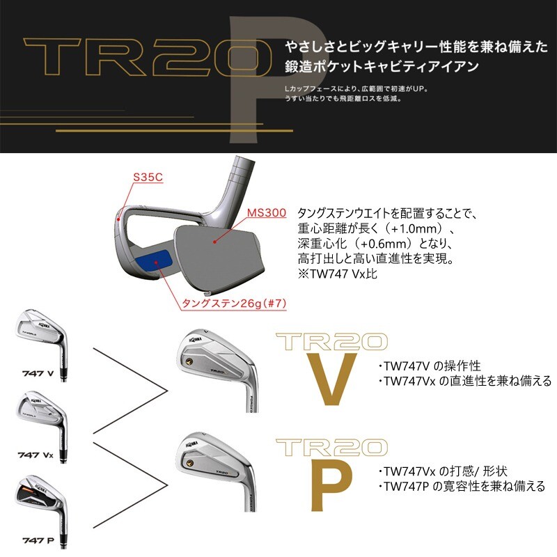 MINT Golf iron set Honma Tour World TR20P N.S.PRO MODUS3 (S) 6pcs