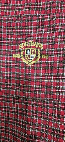 URBAN OUTFITTERS BDG Red Check Plaid Shirt Size Medium NWT $59 - Picture 3 of 7