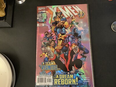 X-Men#80 Holo-foil Cvr.! 35th Anniversary! Team Reborn! 1999 F/VF! Brandon P. 
