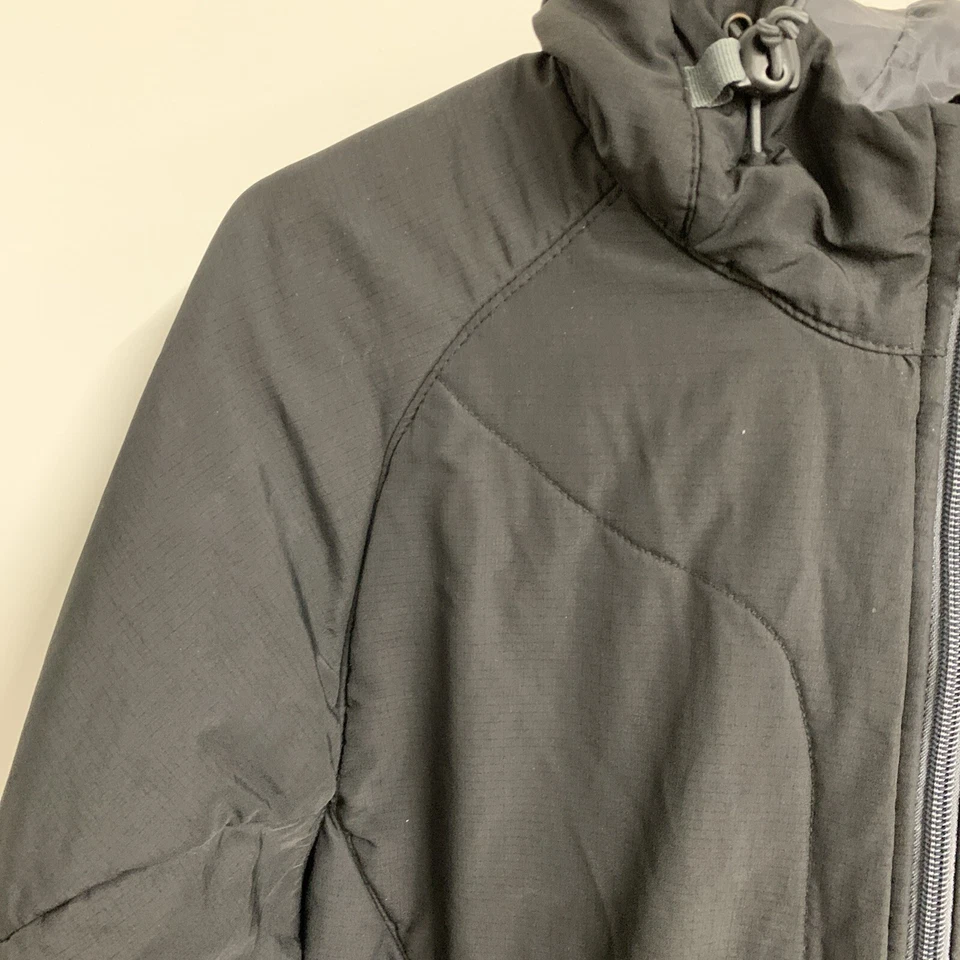 Chaqueta cortavientos North End para mujer talla mediana todo clima negra equipo de red Foto 3 de 4