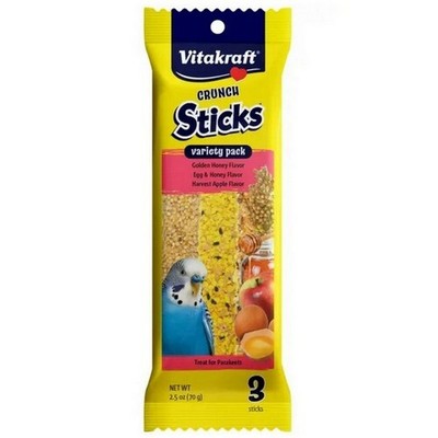 Keet Crunch Sticks Honey Egg Apple Parakeet Treat 2 Cou