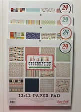 Echo Park 12 x 12 Paper Pad Multiple Variations Available-You Choose