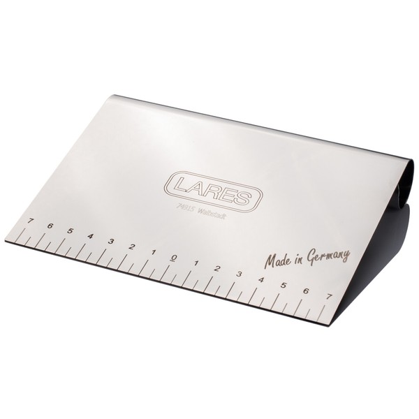 Lares Teigkarte Edelstahl 15 Cm - Teigschaber Teigabstecher Mit MaßAngabe-image
