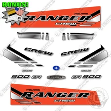Fits Polaris Ranger 900 EFI Crew Decal Kit UTV -ORANGE- 7 YEAR OUTDOOR 3M VINYL!