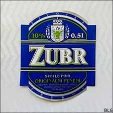 Zuber Light 10% Czech Beer Label (BL6)