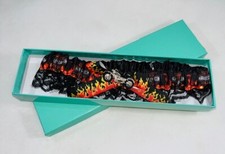 Harley Orange Black Wedding Bridal Garter