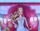 Muse Model barbie Holiday Barbie Doll Celebrating 20 Years of Holidays lashes