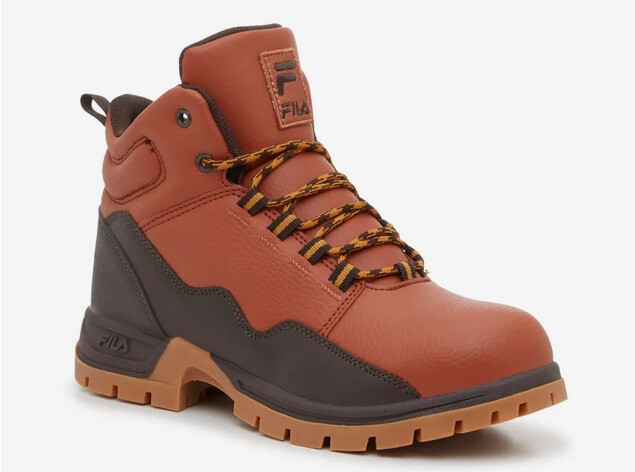 Fila Derail Trail 1HM01375-200 Mens 12 Brown Black Ankle Outdoor Hiking Boots Fila Derail Trail 1HM01375-200 Mens Brown Synthetic Hiking  main image 4