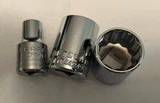Craftsman 1/2" Drive 12 Point Metric Sockets Brand New