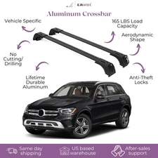 ERKUL Roof Rack Cross Bars Fits Mercedes GLC 300 16-22 Fits Flush Rails OPEN-BOX