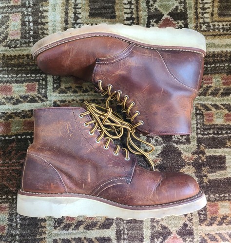 Red Wing Copper Rough & Tough Womens 10 B US 6" Leather Work Boots 3451 Soft Toe - Picture 2 of 24