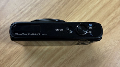 Canon Powershot SX610 HS Compact Digital Camera Black Working Used